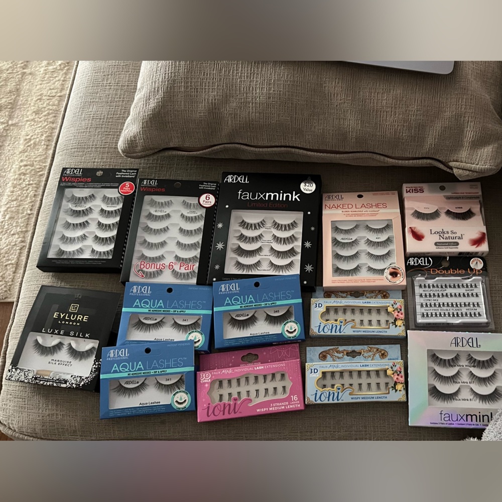 False Eyelashes - 14 packs NEW IN BOX